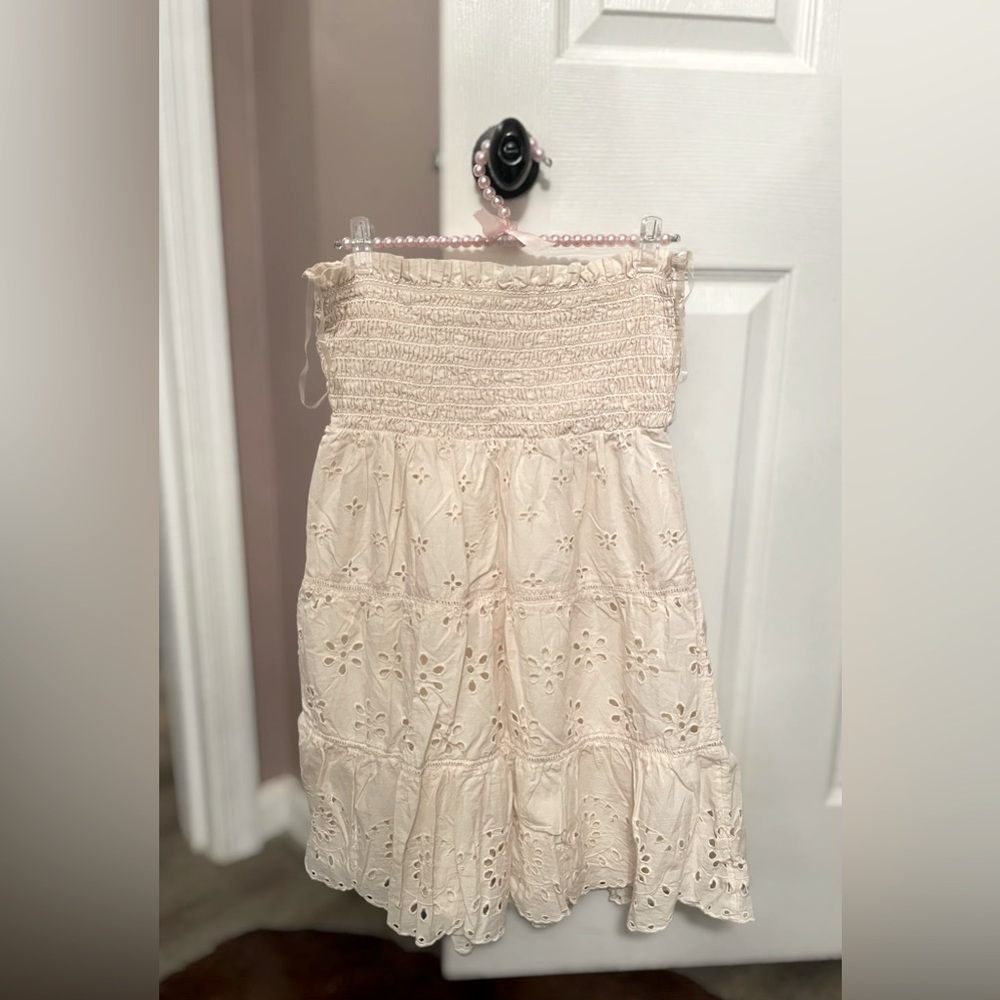 Women’s American Eagle strapless White Dress Size Large
